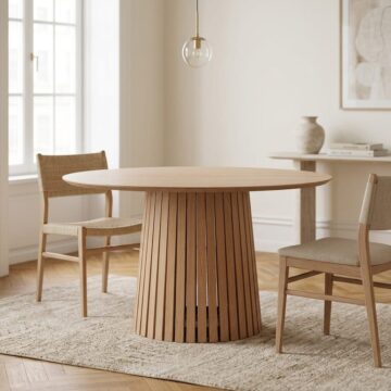 Christo Oak Round Dining Table