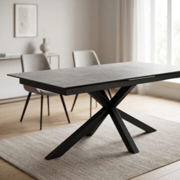 Azura Ceramic Grey Extendable Dining Table | 200cm - 240cm