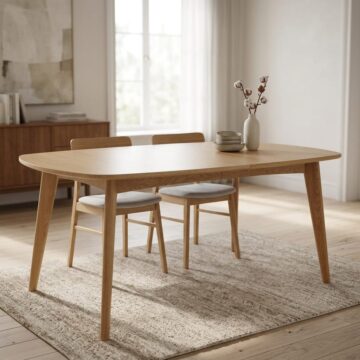 Martel Oak Extending Dining Table