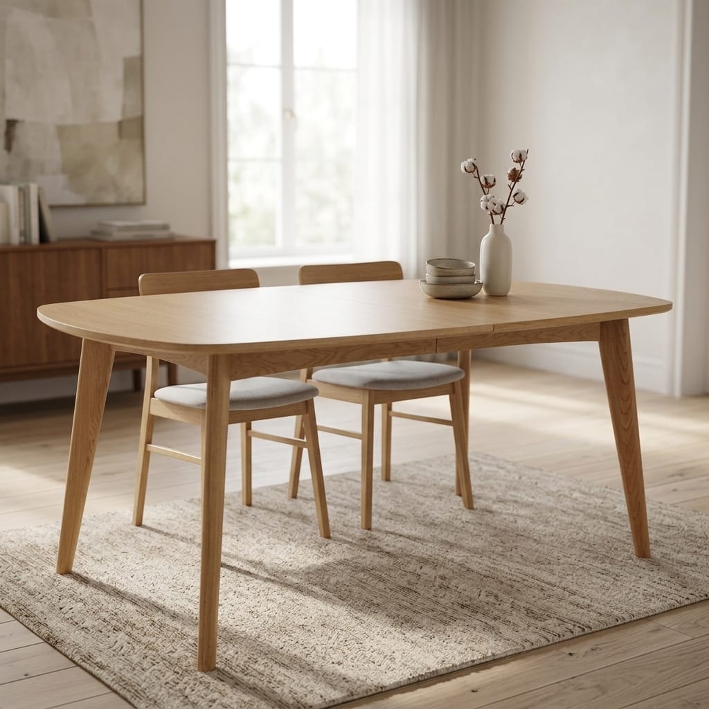 Martel Oak Extending Dining Table