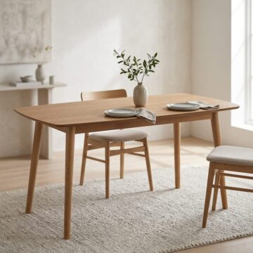 Nagano Oak Rectangular Dining Table
