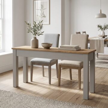 Azusa Grey Linea 120cm Rectangular Dining Table