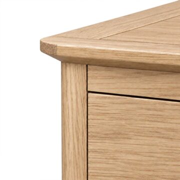 Folkestone Light Oak 1 Drawer Lamp Table | Assembled