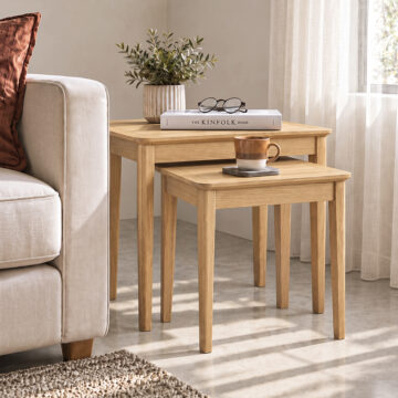 Folkestone Light Oak Nest of Tables