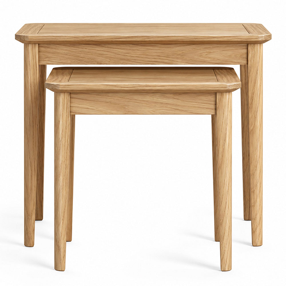 Dover Light Oak Nest of Tables