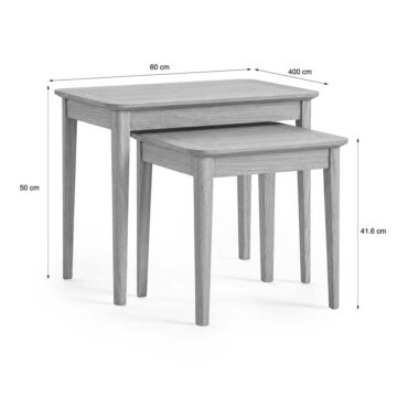 Folkestone Light Oak Nest of Tables