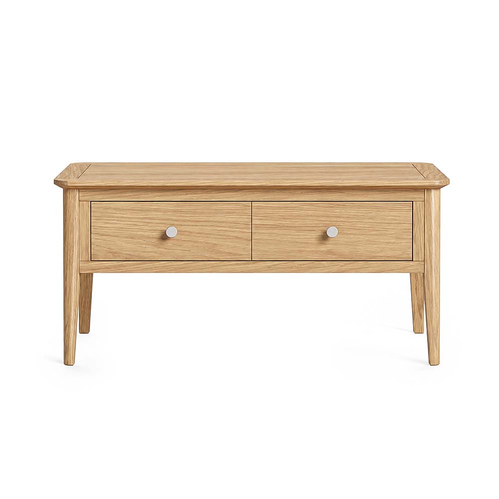 Folkestone Light Oak 2 Drawer Coffee Table