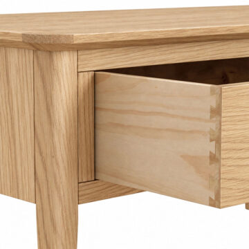 Dover Light Oak 2 Drawer Coffee Table