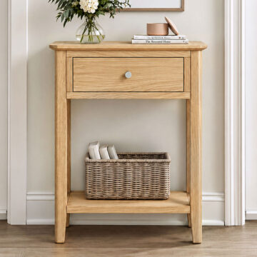 Folkestone Light Oak 1 Drawer Telephone Table