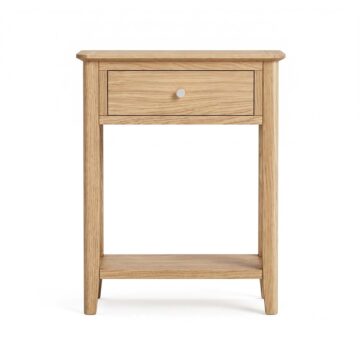 Folkestone Light Oak 1 Drawer Telephone Table