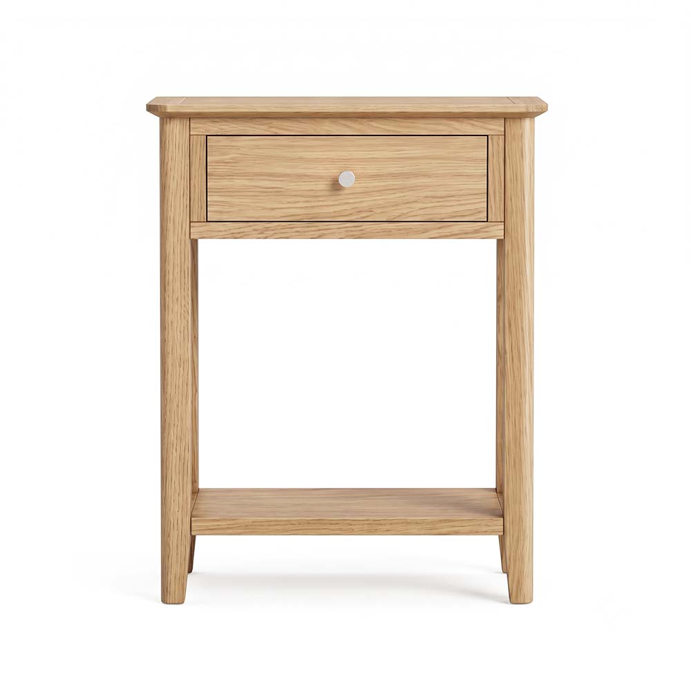 Folkestone Light Oak 1 Drawer Telephone Table