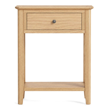 Dover Light Oak 1 Drawer Telephone Table