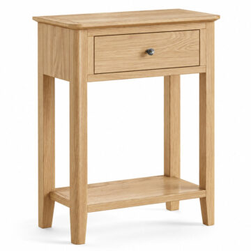 Dover Light Oak 1 Drawer Telephone Table