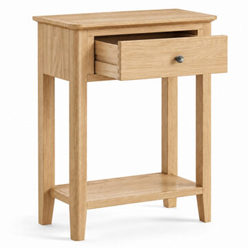 Dover Light Oak 1 Drawer Telephone Table