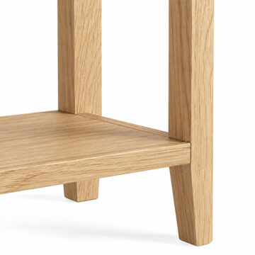 Dover Light Oak 2 Drawer Console Table