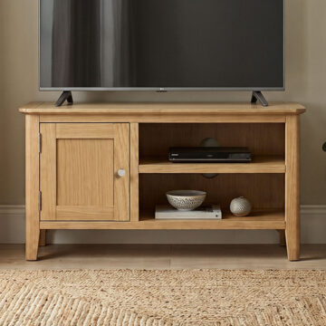 Folkestone Light Oak 90cm TV Cabinet | Assembled