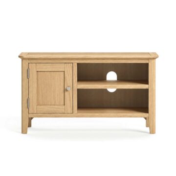 Folkestone Light Oak 90cm TV Cabinet | Assembled