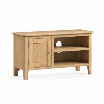 Folkestone Light Oak 90cm TV Cabinet | Assembled