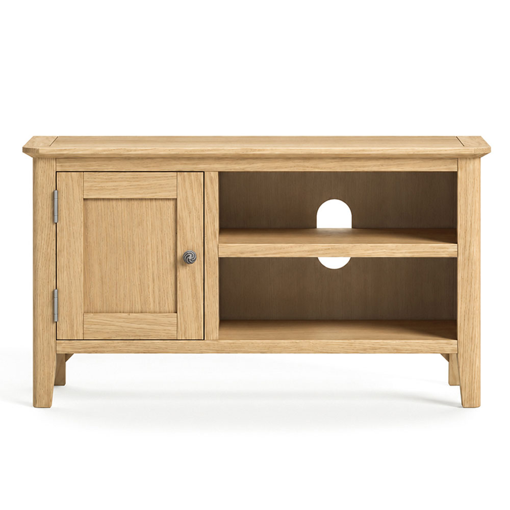 Dover Light Oak 90cm TV Cabinet | Assembled
