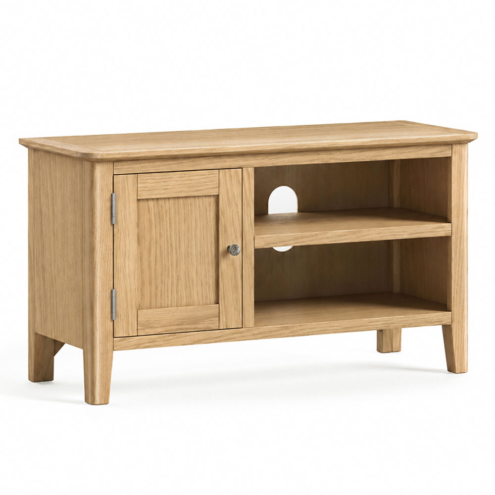 Dover Light Oak 90cm TV Cabinet | Assembled