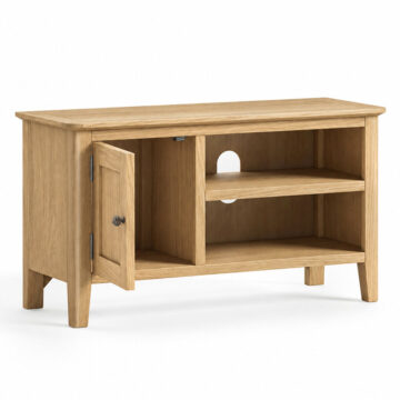 Dover Light Oak 90cm TV Cabinet | Assembled