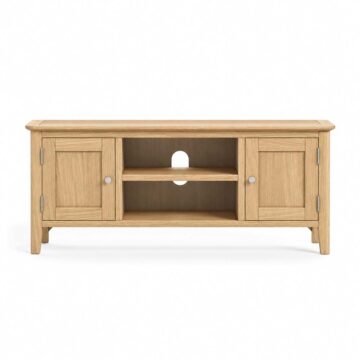 Folkestone Light Oak 120cm TV Cabinet | Assembled
