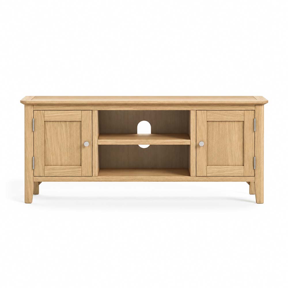 Folkestone Light Oak 120cm TV Cabinet | Assembled