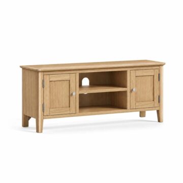 Folkestone Light Oak 120cm TV Cabinet | Assembled