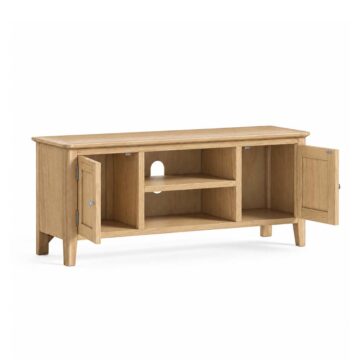 Folkestone Light Oak 120cm TV Cabinet | Assembled