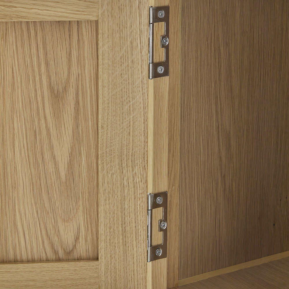 Dover Light Oak 120cm TV Cabinet | Assembled