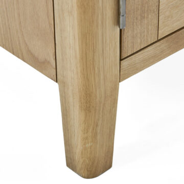 Dover Light Oak 120cm TV Cabinet | Assembled
