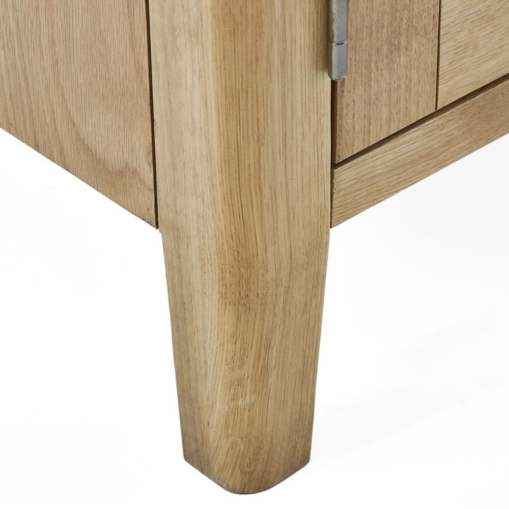 Dover Light Oak 120cm TV Cabinet | Assembled