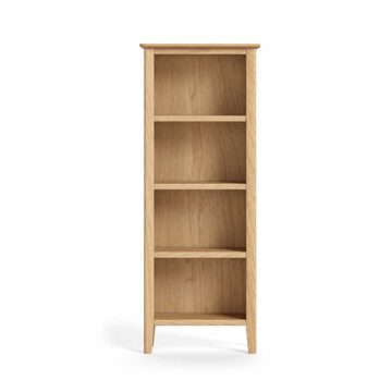 Folkestone Light Oak Slim Bookcase