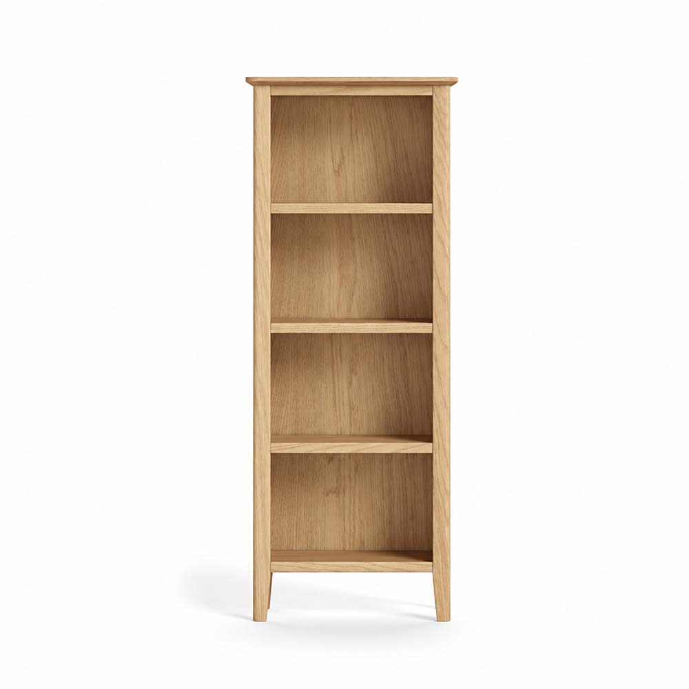 Folkestone Light Oak Slim Bookcase