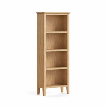 Folkestone Light Oak Slim Bookcase