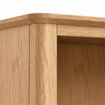 Folkestone Light Oak Large Bookcase