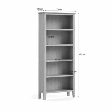 Dover Light Oak Large Bookcase