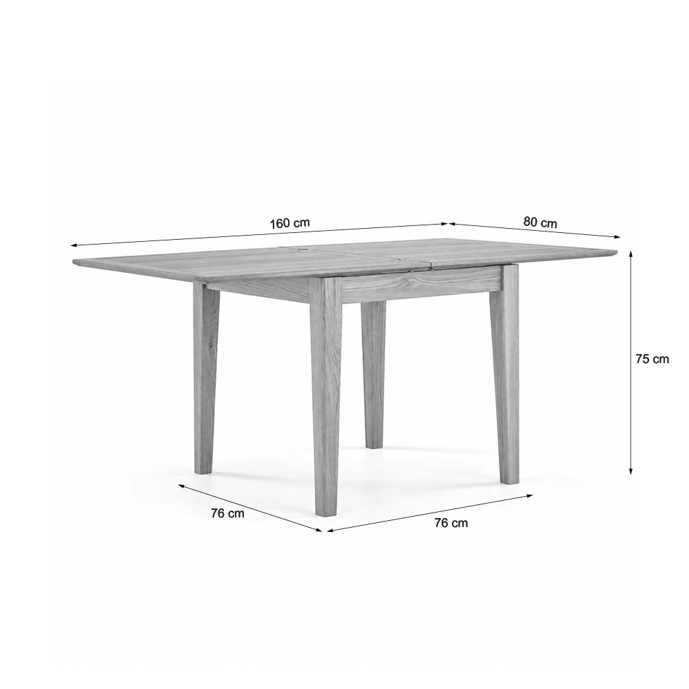 Folkestone Light Oak Flip Top Dining Table
