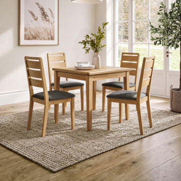 Folkestone Light Oak Flip Top Dining Table