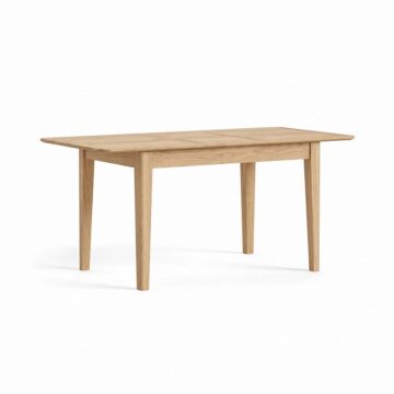Folkestone Light Oak 120 – 160cm Extending Dining Table