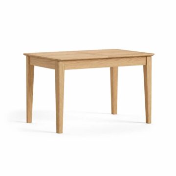 Folkestone Light Oak 120 – 160cm Extending Dining Table