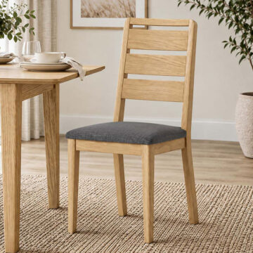 Folkestone Light Oak Ladder Back Dining Chair