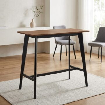 Beige Roxburgh Bar Table in Oak