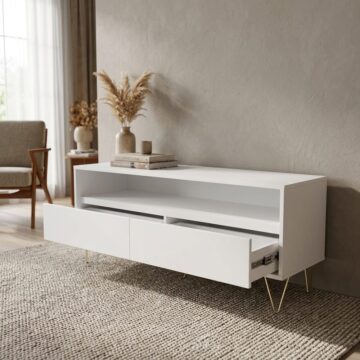 Monte TV Cabinet With 2 Drawers