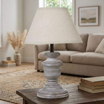 Belluno Urn Table Lamp With Linen Shade