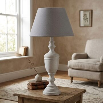 Lentia Urn Table Lamp With Linen Shade