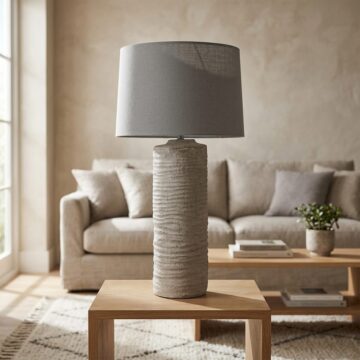 Tall Tuscan Grey Lamp