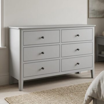 Stornoway Grey 6 Drawer Chest | Assembled
