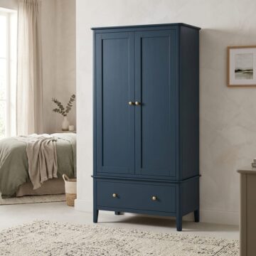 Kingsbridge Blue Gents Wardrobe with Drawer