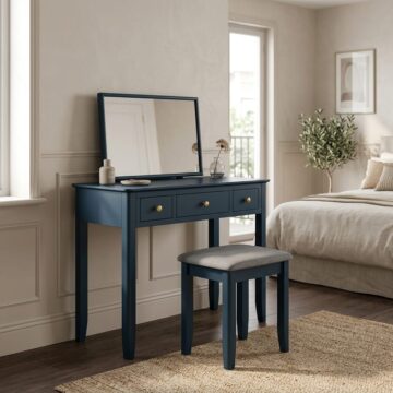 Kingsbridge Blue 3 Drawer Dressing Table Set
